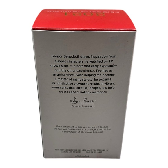 2021 Hallmark GNOME FOR CHRISTMAS Keepsake Ornament 1st in Series Snowman Elf - Picture 4 of 5